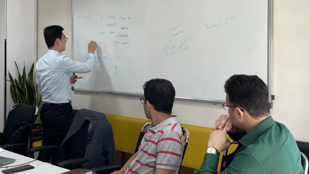 جلسه آموزشی بررسی راهکارهای بهبود عملکرد پمپهای سانتریفیوژ API610 با حضور شرکت Wikow Pump